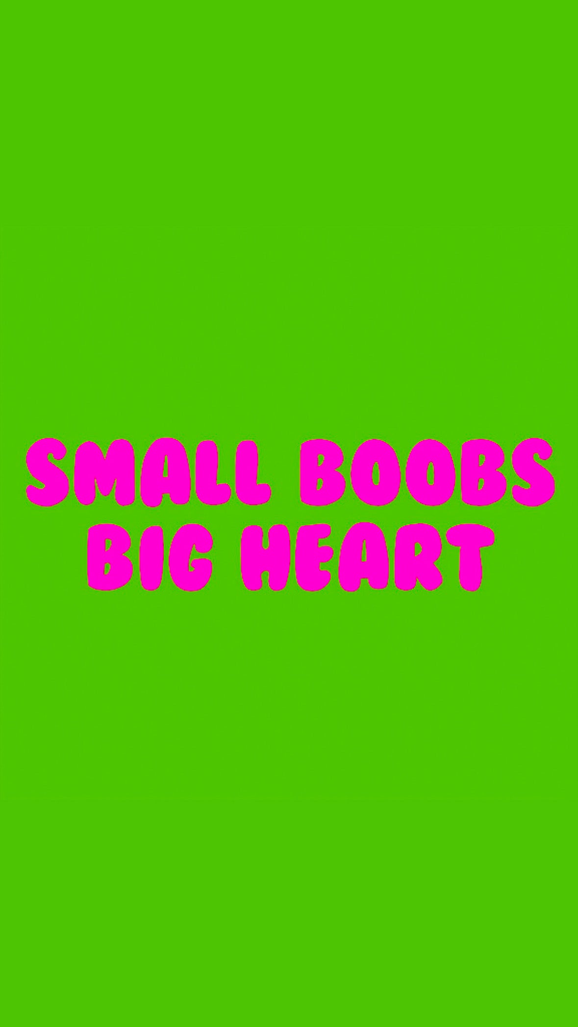 SMALL BOOBS, BIG HEART T