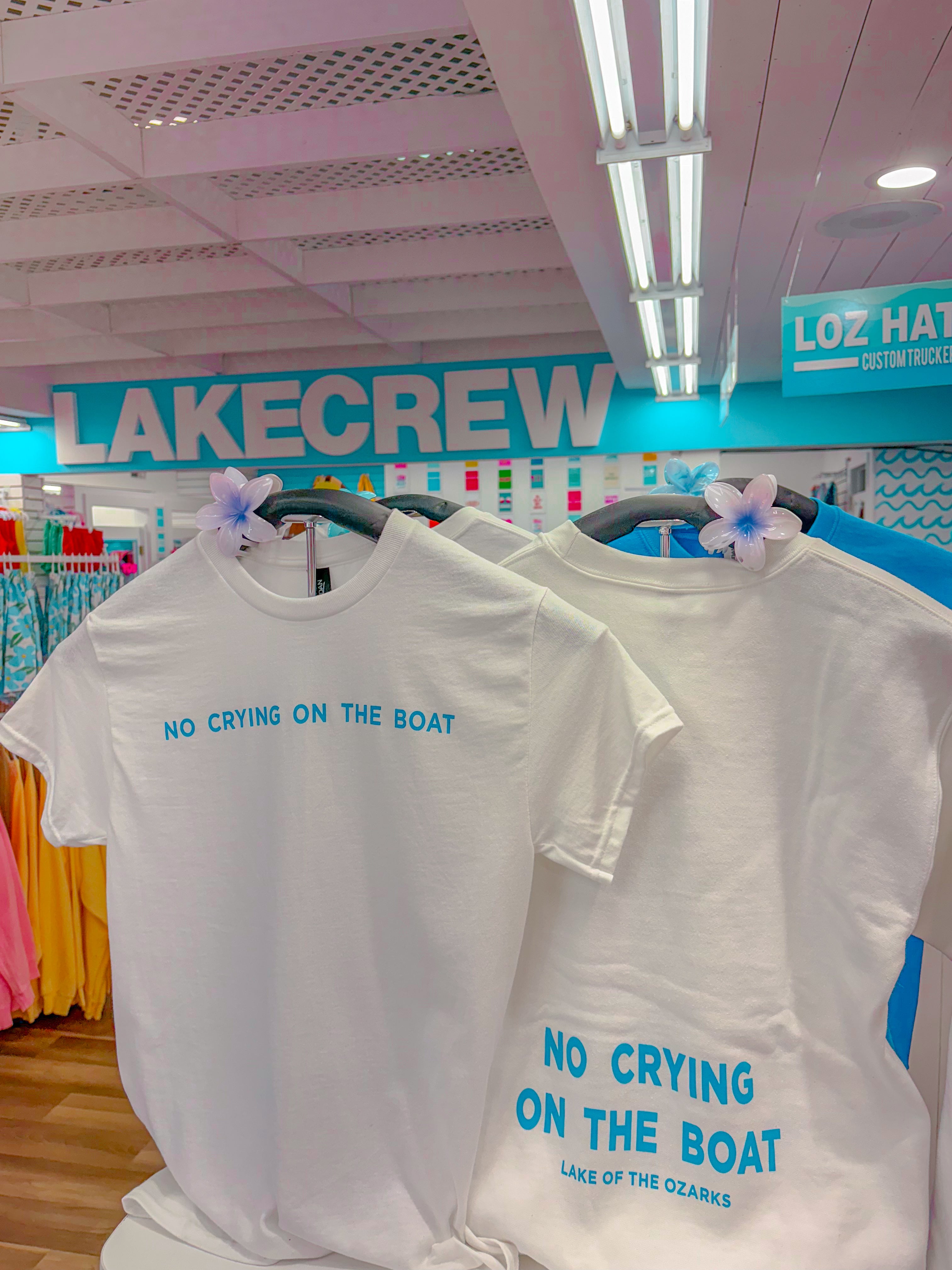 NO CRYING ON THE BOAT