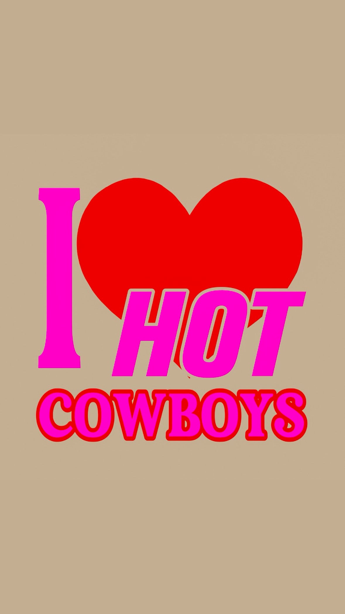 I LOVE HOT COWBOYS T