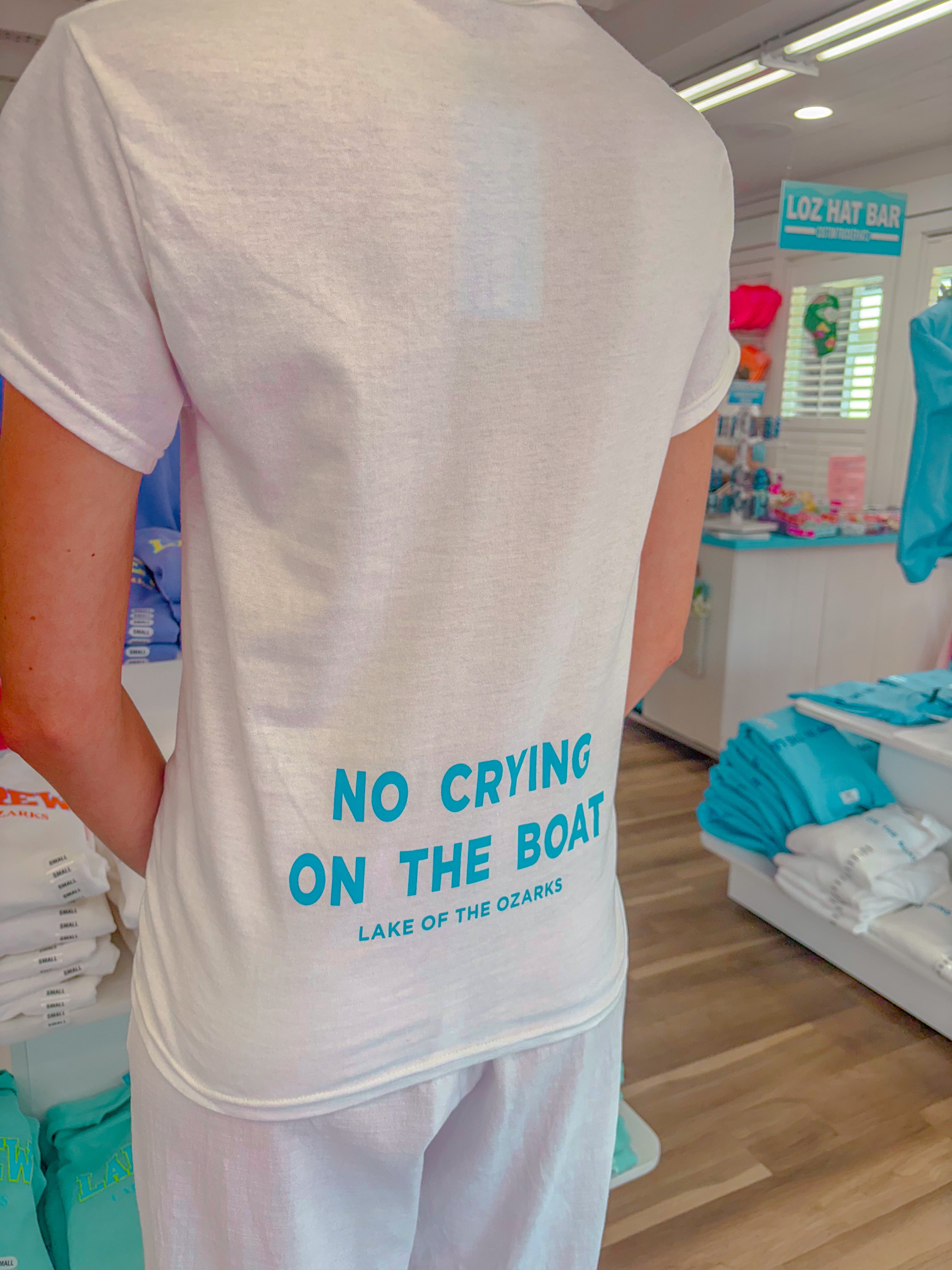 NO CRYING ON THE BOAT